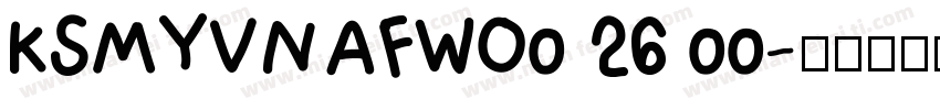 KSMYVNAFWO0 26 00字体转换